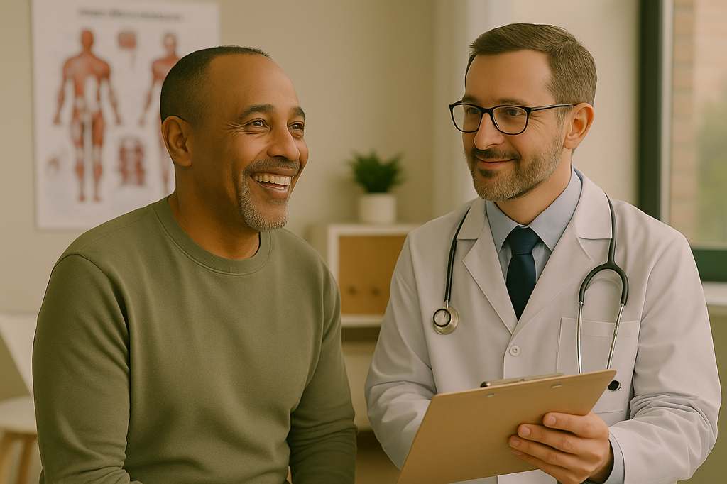 Veteran using DD214 military discharge papers for VA medical records and healthcare enrollment with DD214Fast